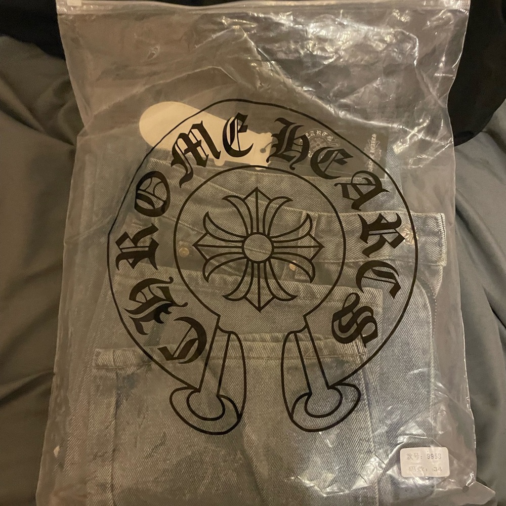 Chrome Hearts Silver Denim Pants